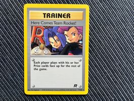 Pokemon Here comes Team Rocket Rare Team Rocket near Mint