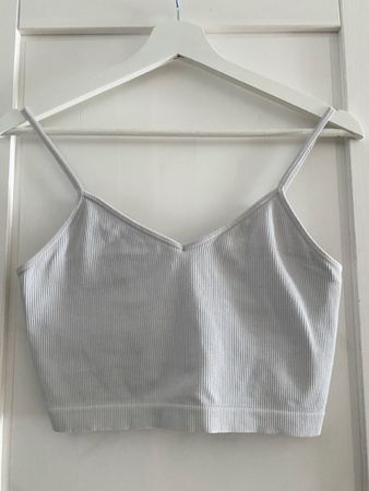 Top mit unterbrustband/untertop , Weisse Farbe, Grösse M