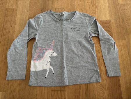 Girl long-sleeves tops 6 pcs (age 7)