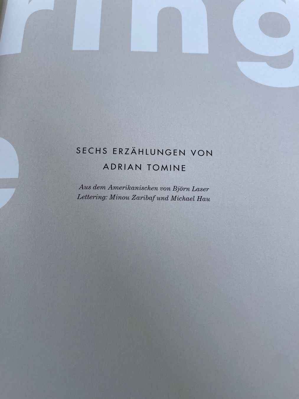 Bücher: Buch: Eindringlinge - Adrian Tomine Comic – Gebraucht aus Winterthur von cheerio97 2