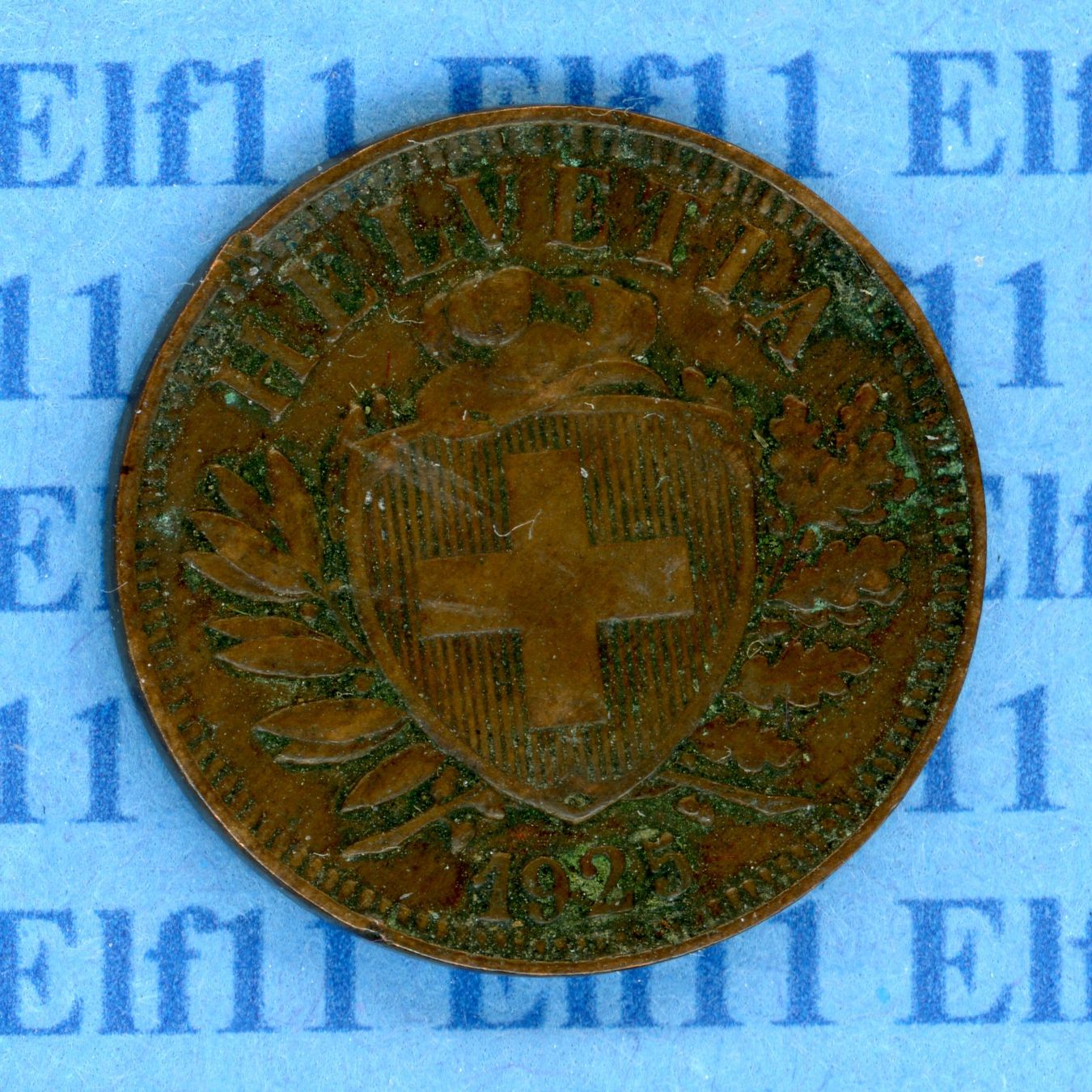 Tutti le monete: CHF___0.02 1925 ss-vz 2 Rappen – Usato da Widnau venduto da Elf11