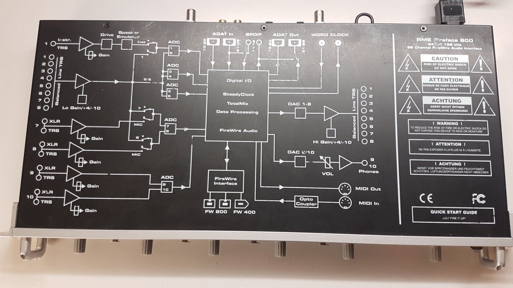 RME Attrezzatura per studi di registrazione: RME fireface 800 Audio-Interface/Soundkarte – Usato da Frauenfeld venduto da Tozz 2