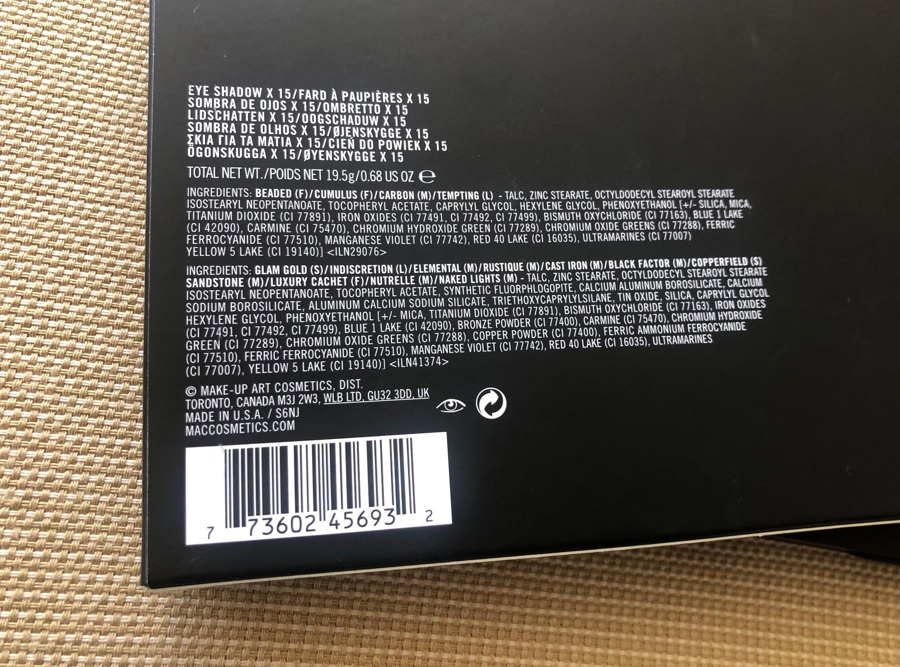 Sephora Make-up: mac eyeshadow palette – Nuovo (secondo la descrizione) da Dottikon venduto da 6571 2