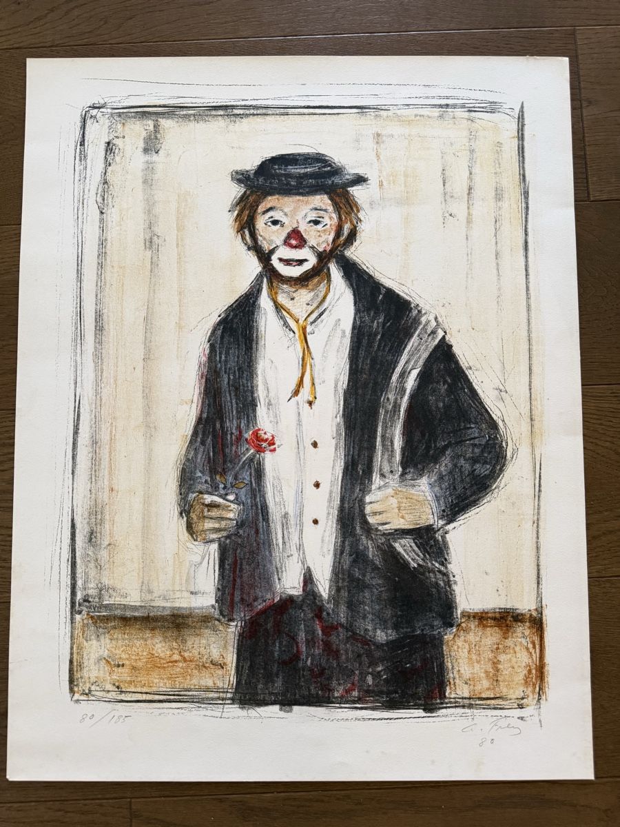 Grafica & Litografie: Lithographie clown signée, numérotée – Usato da Agiez venduto da Beve15