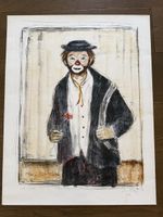 Lithographie clown signée, numérotée