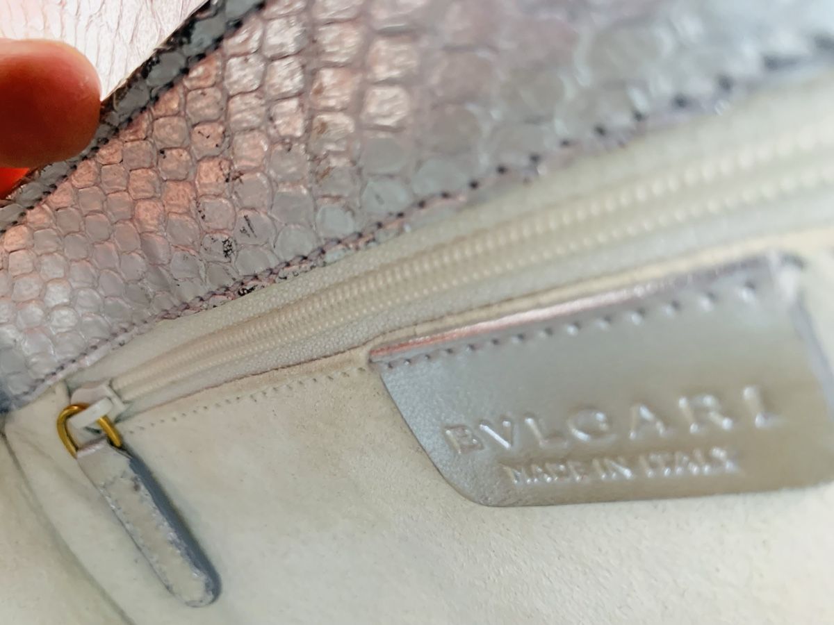 Bulgari Taschen für Damen: BULGARI Python Clutch silber wie neu – Gebraucht aus Herrliberg von nominemola 4
