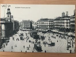 Antike Ansichtskarte Madrid, Puerta del Sol