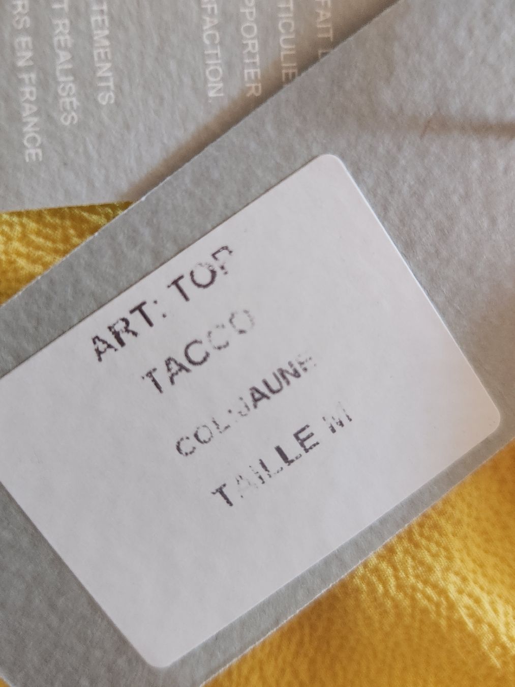 Tops: Mamouchka Top Tacca Jaune Taille M Neuf – Neu (gemäss Beschreibung) aus Niedergösgen von Eva2410 8