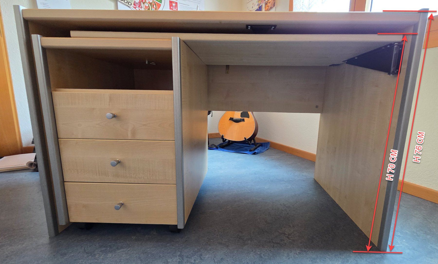 Scrivanie: Bürotisch variabel, Schubladenkorpus auf Rollen – Usato da Wiesendangen venduto da Wirellek 3