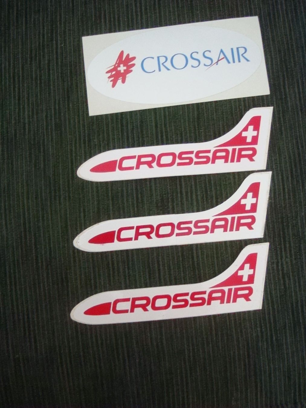 Sticker: 4 Kleber: Crossair / Swisswings – Usato da Neuenegg venduto da flohcante