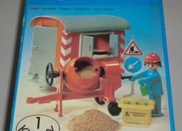 Playmobil 3207 Baustellenwagen mit Mörtelmischer von 1976