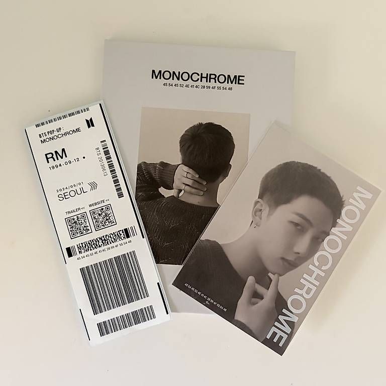 Carte collezionabili: BTS RM MONOCHROME 2024 Pop-Up Set – Nuovo (secondo la descrizione) da Berikon venduto da nao_5qbr