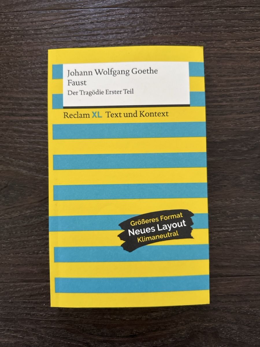Libri: Goethe Faust I, Reclam XL – Usato da Gränichen venduto da cat_lady