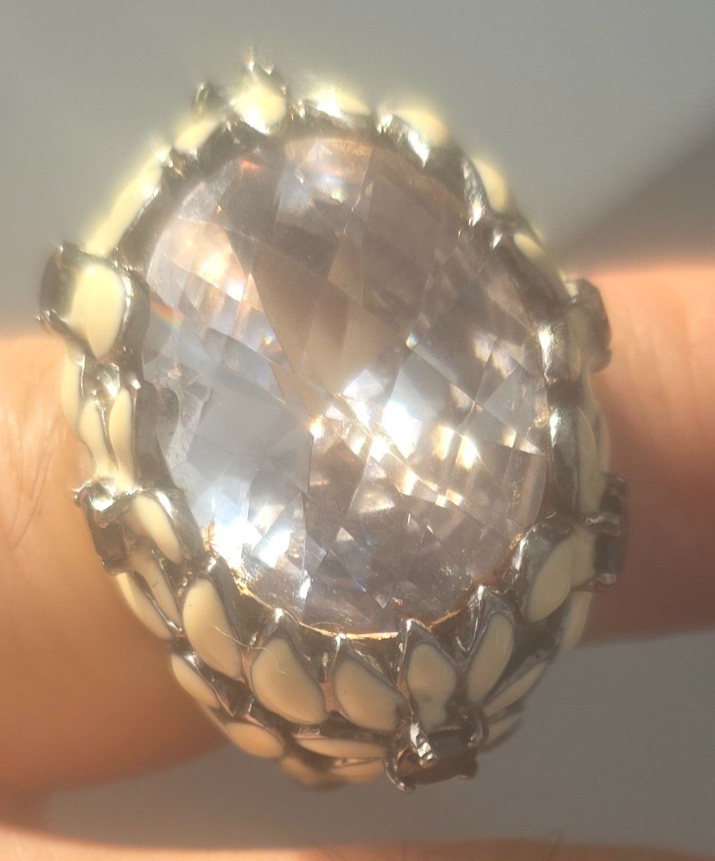 Anelli: Ring mit grossem Zirkonia Stein – Usato da Niederuzwil venduto da 262305 3