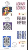 3 R-FDC 609 - 611 Serie Viererblöcke Orts-ET 24.8.1978