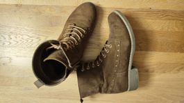Braune Wildlederstiefel Gr. 38 - wie Neu