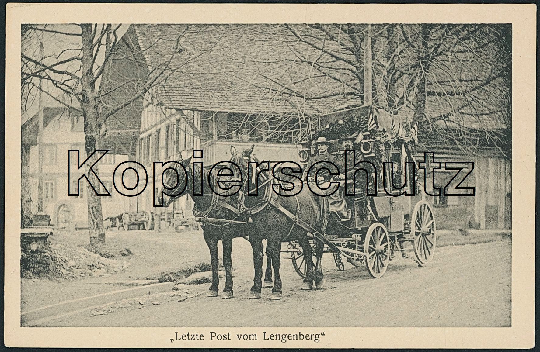 Ansichtskarten: BE Längenberg - Postkutsche - Kehrsatz - Riggisberg – Neu (gemäss Beschreibung) aus Schindellegi von Jonathan77