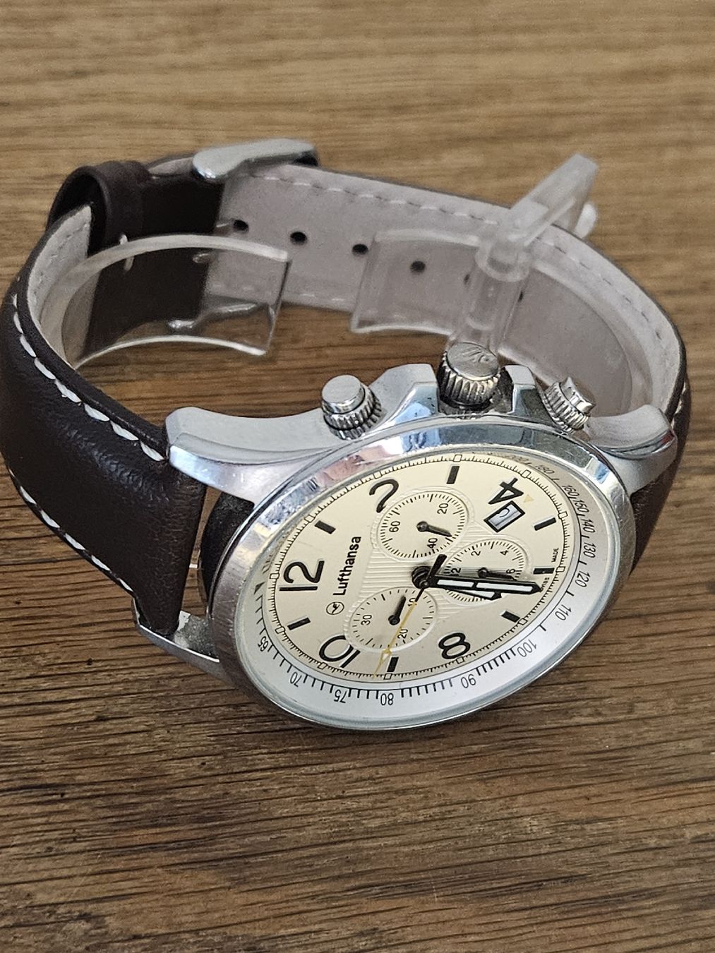 Orologi: Lufthansa Herrenuhr Chronograph 45mm – Usato da Flamatt venduto da pie_f9zm 5
