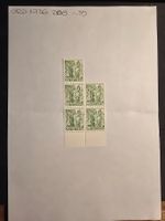 Timbres Suisse, 1936, N°208, 5x 0.35 chf