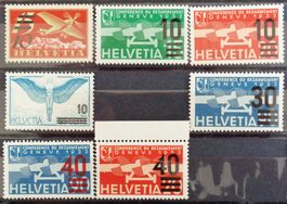 SVISLANDO 1935/1938: Série de timbres aériens surchargés **