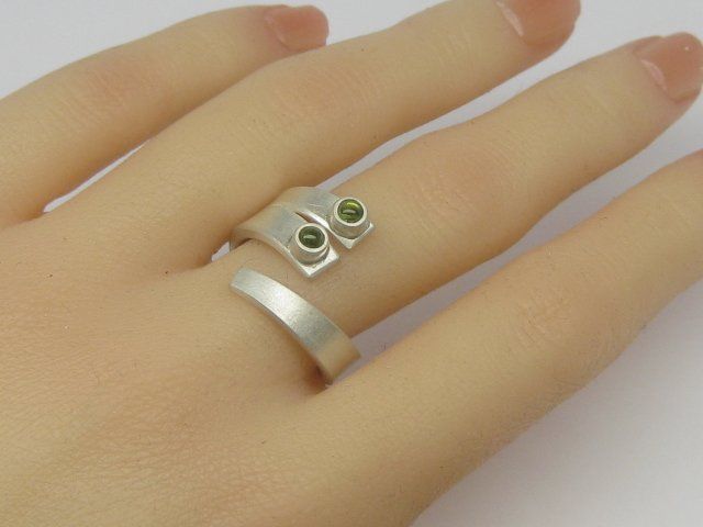Anelli: spezieller Ring Silber 999 Einzelstück Peridot Gr. 57+ – Nuovo (secondo la descrizione) da Ermatingen venduto da Decovin 6