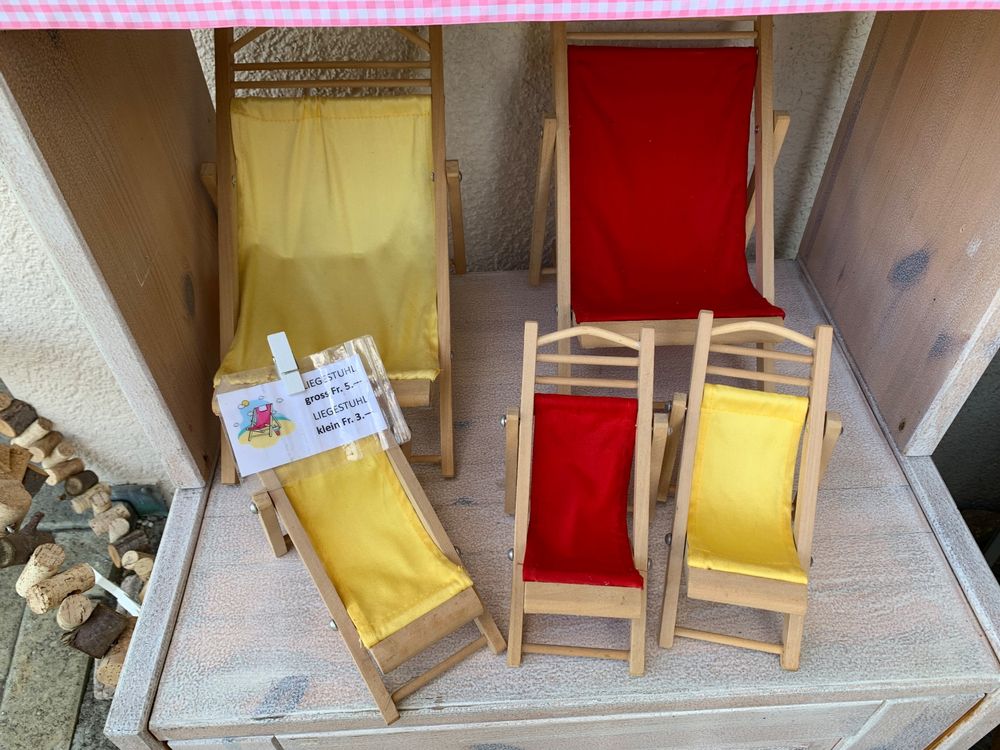 Deko Liegestühle aus Holz Kaufen auf Ricardo