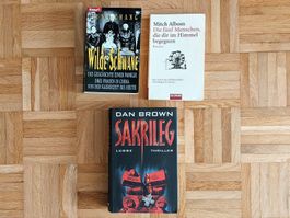 3 Bücher Mitch Ablom, Jung Chang, Dan Brown,
