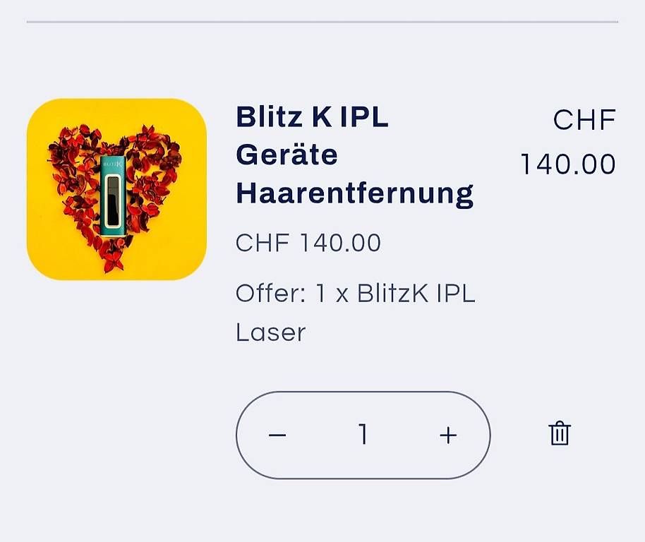 Epiliergeräte: IPL Blitz K Haarentfernungsgerät / NP 140.- – Gebraucht aus Unterkulm von Timmi19 3