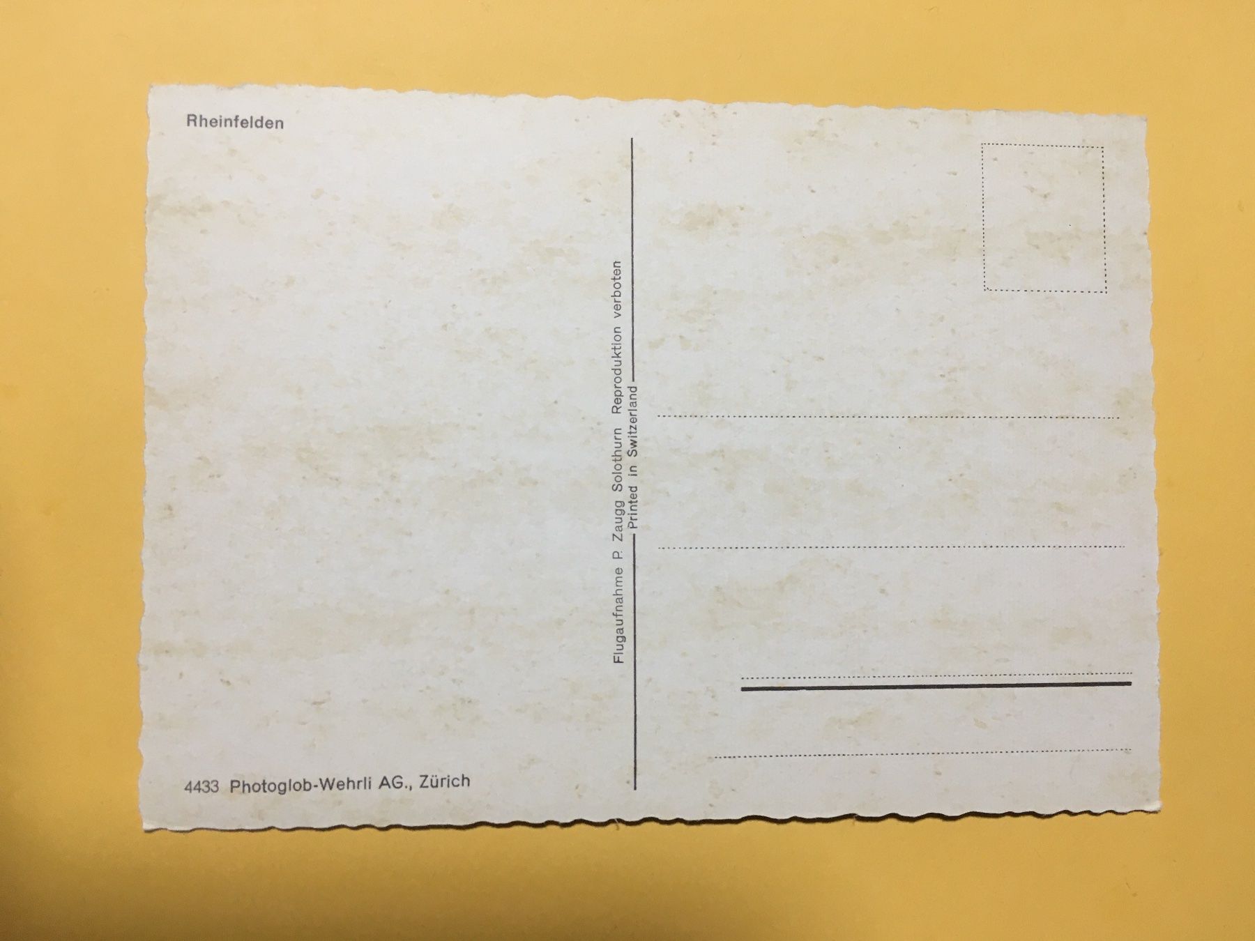 Cartoline postali: Rheinfelden Aargau Flugaufnahme – Usato da Küttigen venduto da Melisch1000 1