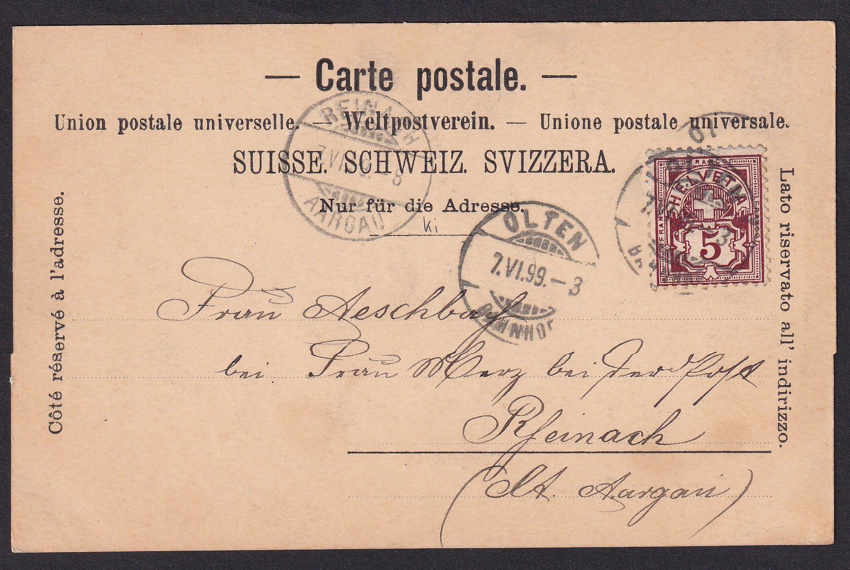 Cartoline postali: Olten Postgebäude – Usato da Olten venduto da clotaldi 1