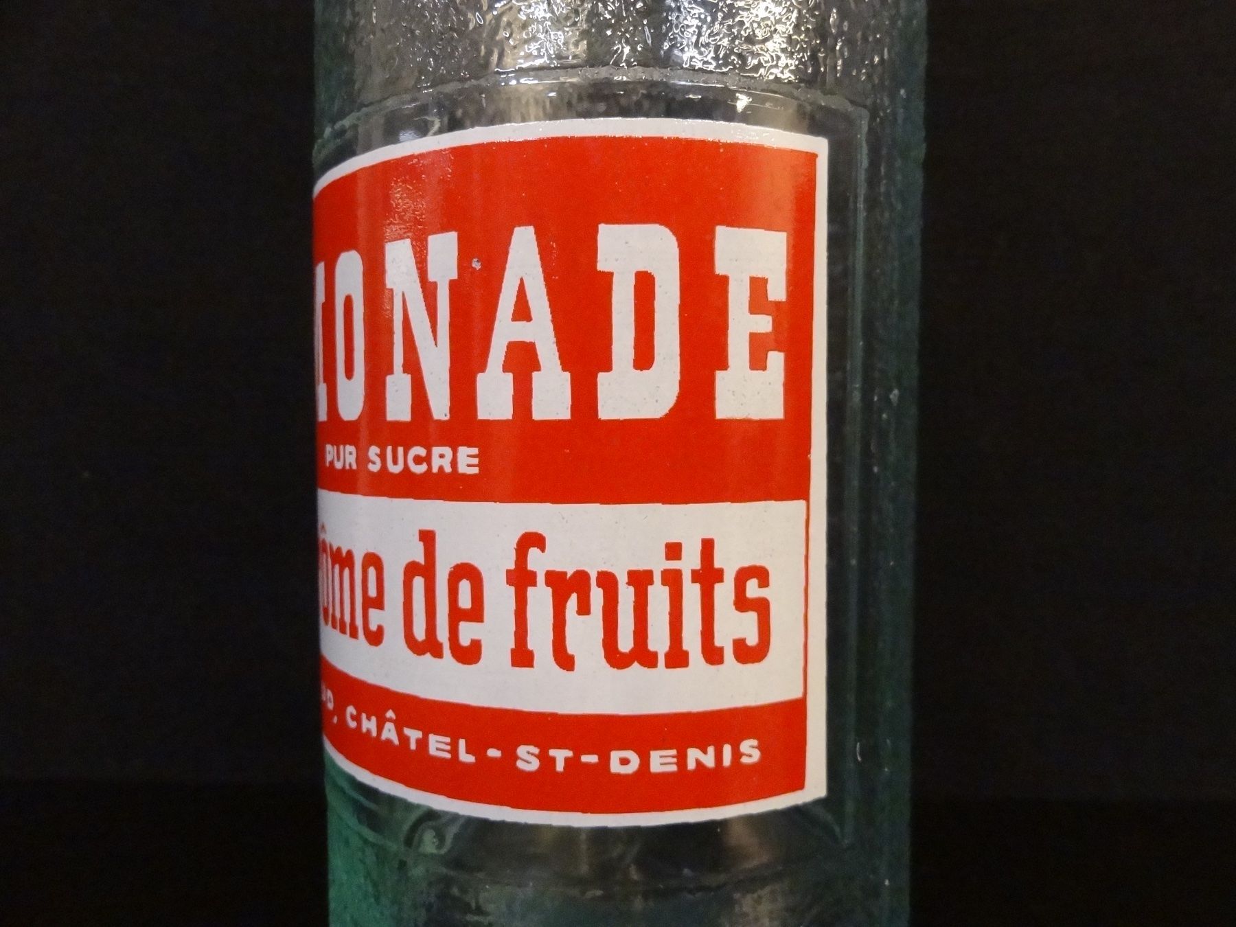 Bicchieri, Caraffe & Bottiglie: Flasche LIMONADE PUR SUCRE V. PILLOUD CHÂTEL-ST-DENIS 1955 – Usato da Kerzers venduto da Flaschenposten 4