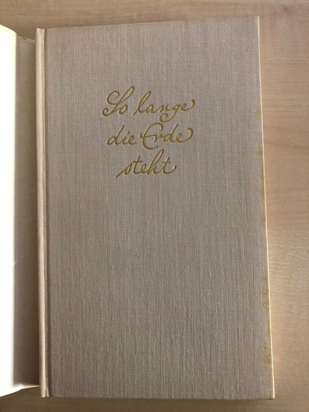 Bücher: Hermann Hiltbrunner: So lange die Erde steht – Gebraucht aus Aarau von R-O-G-E-R 1