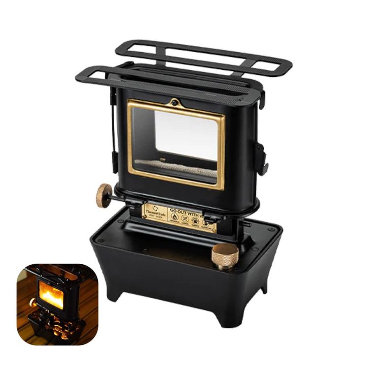 Öllampe 19cm Metall - Petroleumlampe Mit Glaswindschutz Für Camping & Deko