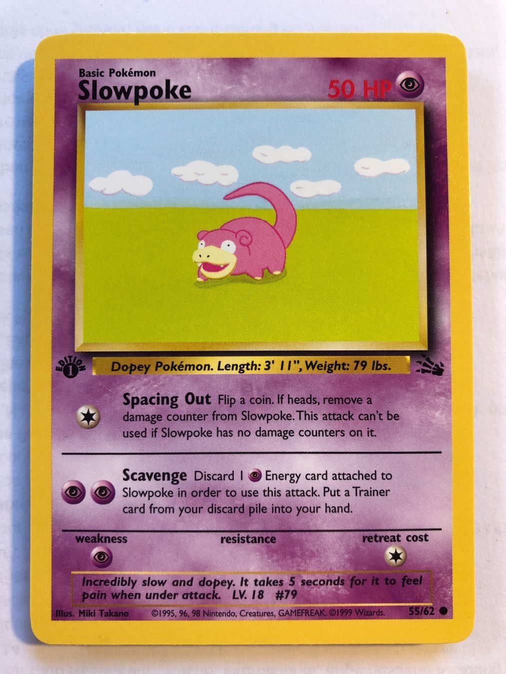 Sammelbilder & Trading cards: Slowpoke 1st Fossil - MINT - ab 1.- – Gebraucht aus Giubiasco von dan_pr8b
