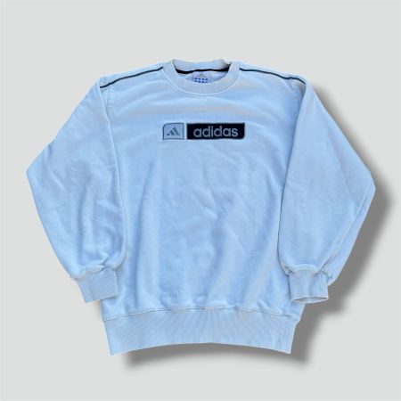 Adidas 00s streetwear white sweatshirt S vintage pull