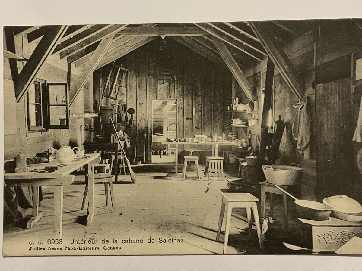 Cartoline postali: Interieur der Cabane de Saleinaz – Usato da Bauma venduto da Baumer71