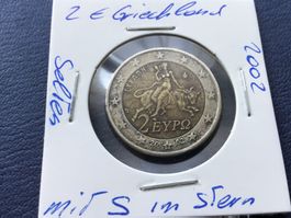 2 Euro Griechland mit S im Stern, seltener