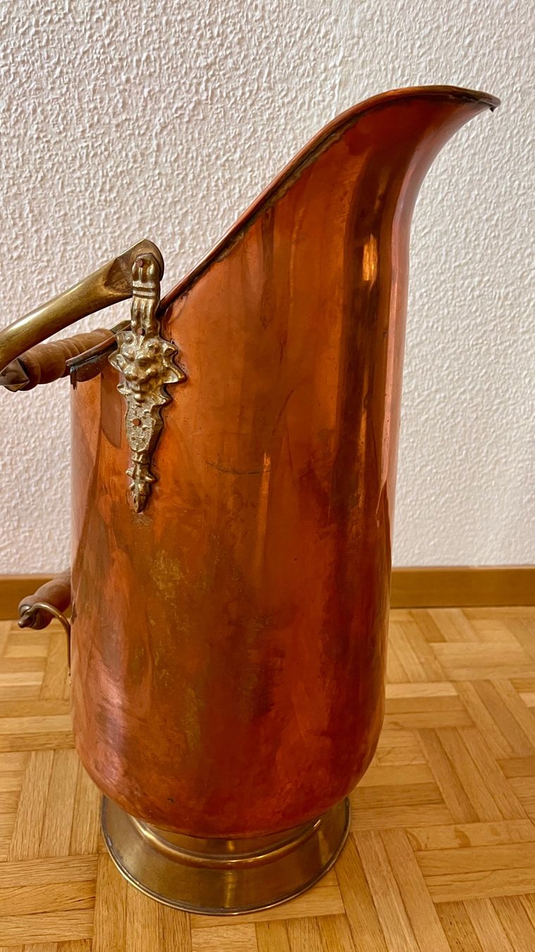 Alle Dekorationen: Antike Kohlenschütte Kupfer – Gebraucht aus Bülach von elm_2myc