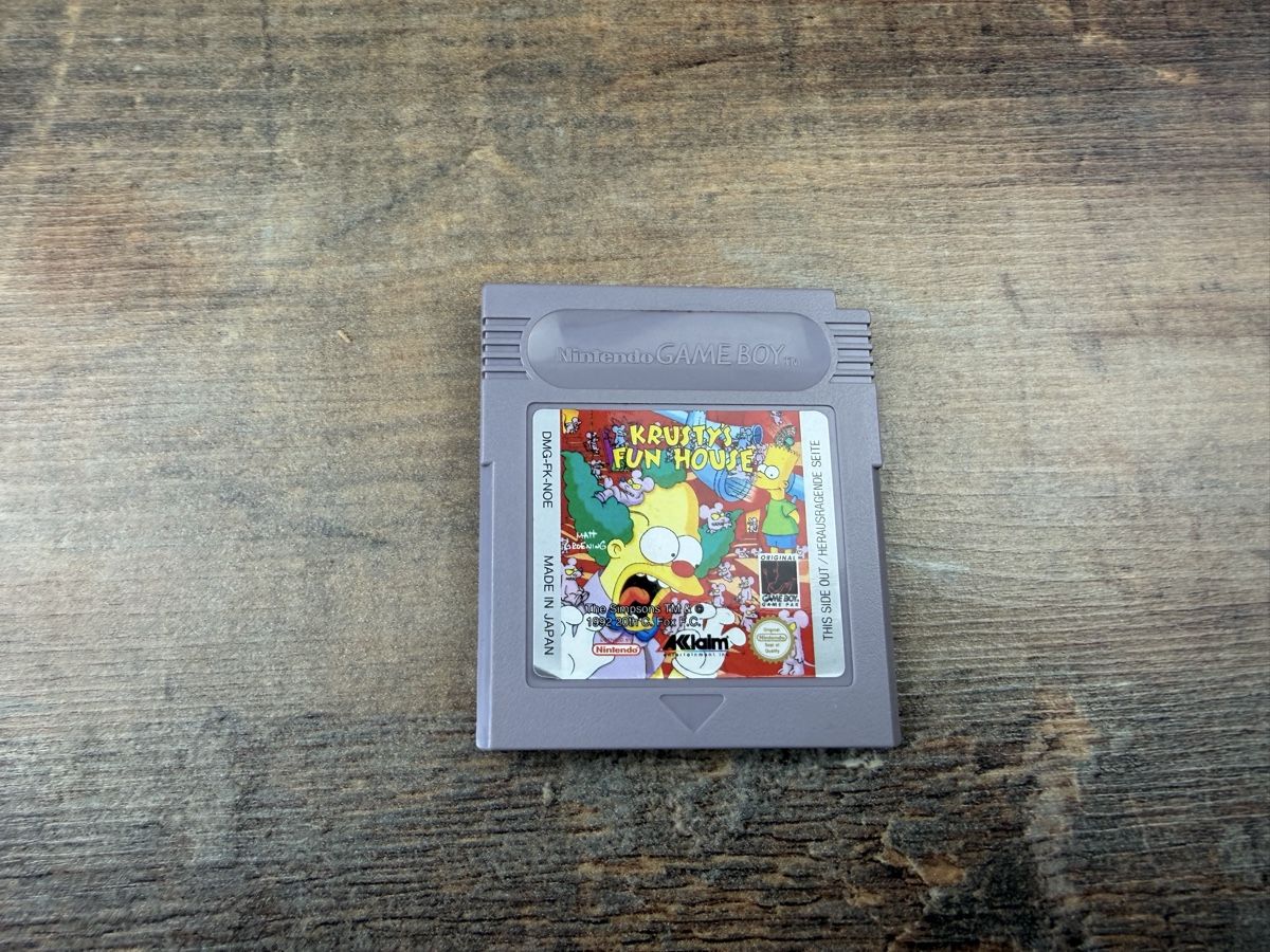 Giochi: Nintendo Game Boy Spiel Simpsons Krusty's Fun House gebrauch – Usato da Hallau venduto da R.R.91