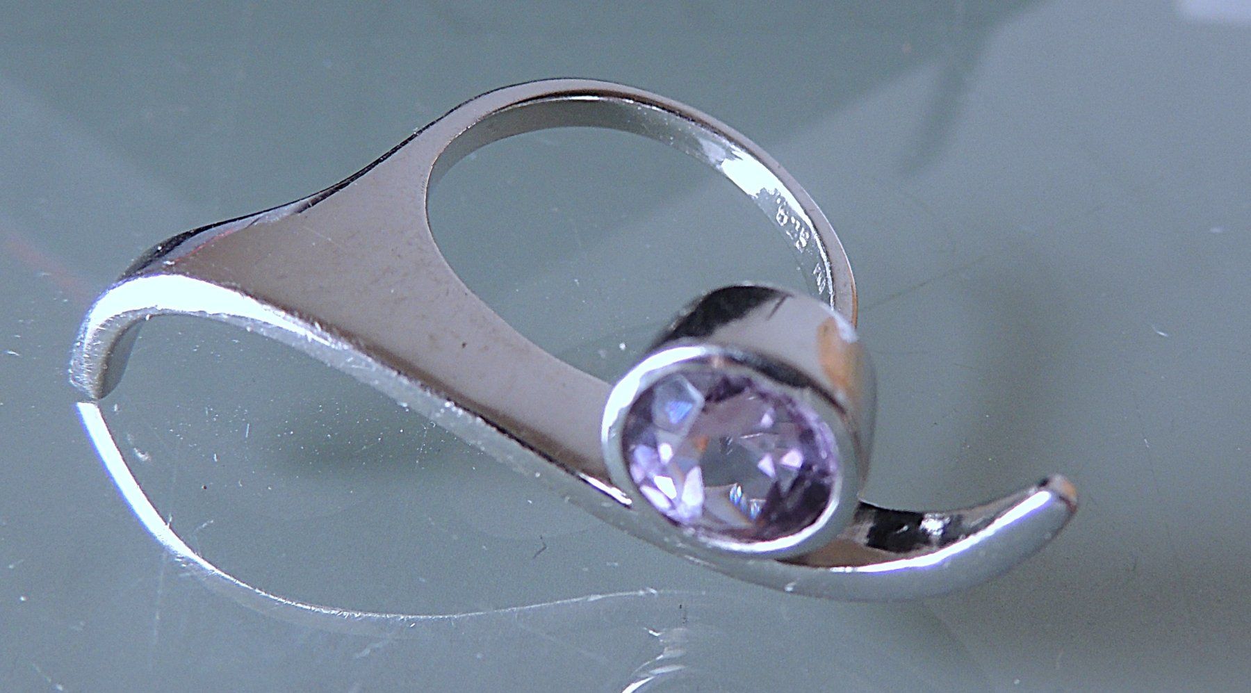 Anelli: Amethyst Silber 925 Fingerring Gr. 56 – Usato da Waldenburg venduto da schaller707 1