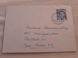 Rare! Enveloppe 1991 avec timbre et cachet Ringgenberg BE
