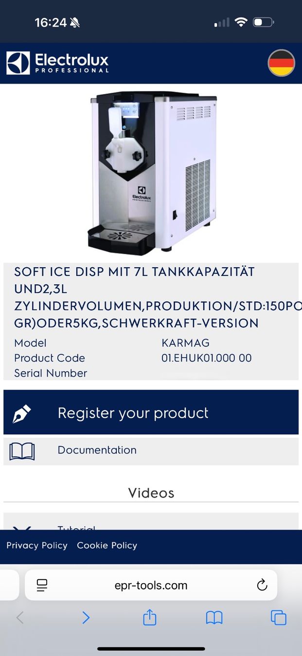 Autres pour la gastronomie & hôtellerie: Electrolux Professional Soft Ice Maschine – D'occasion à Hünenberg par gipsy2308 1