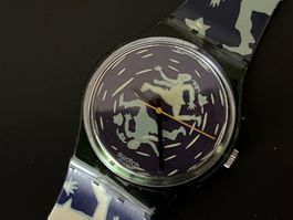 Swatch Crash!!! GG111 1991 Design M. Giacon - neuwertig