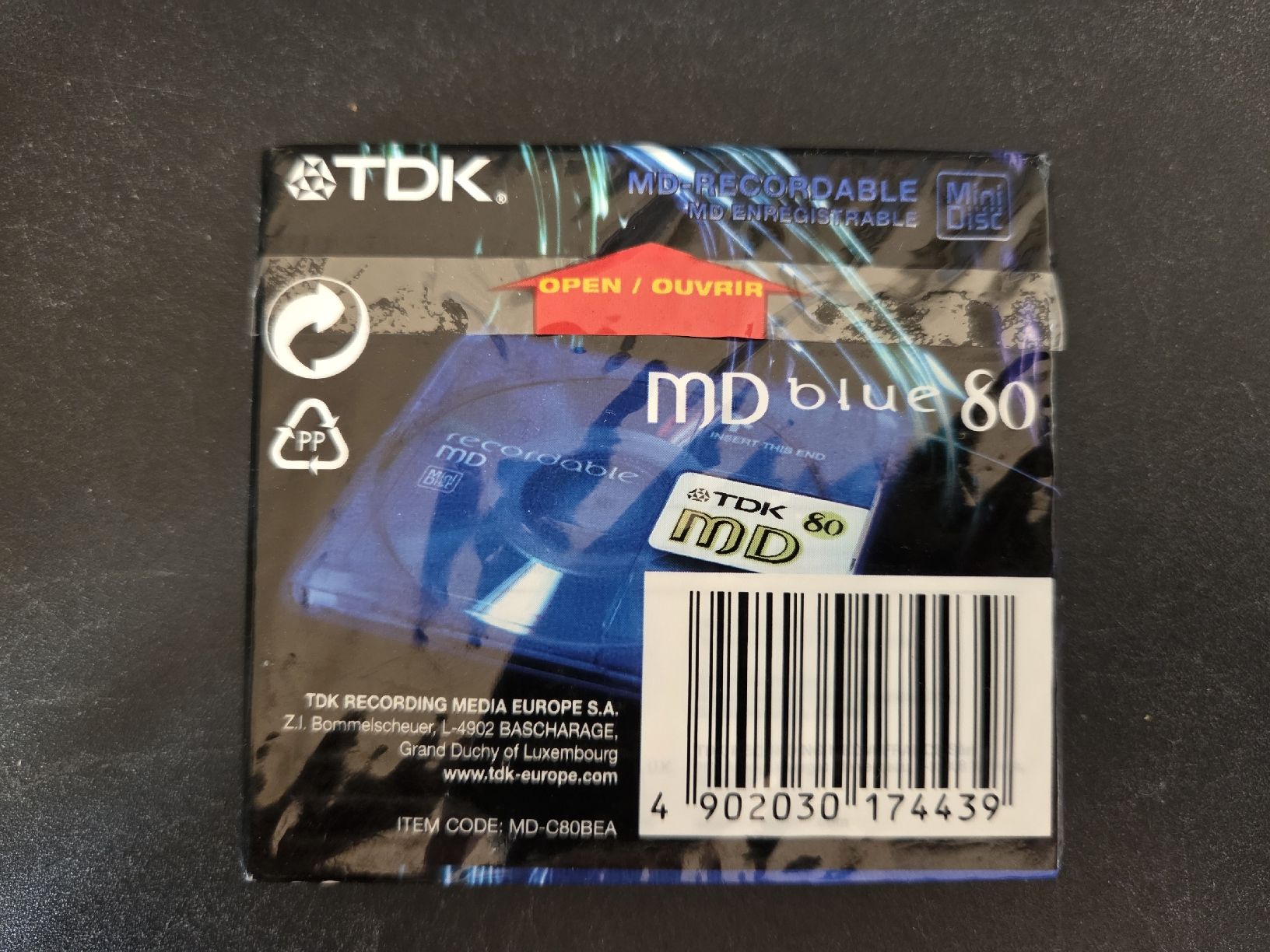 TDK Minidisc: TDK MD Blue 80 vierge - mini disk recordable – Nuovo e nell'imballaggio originale da Territet venduto da Cenh 1