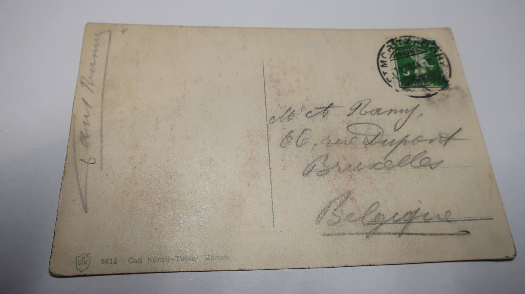 Cartoline postali: Bernina - Bahn beim Hospiz 1914 – Usato da Cormoret venduto da Pascalll2001 3