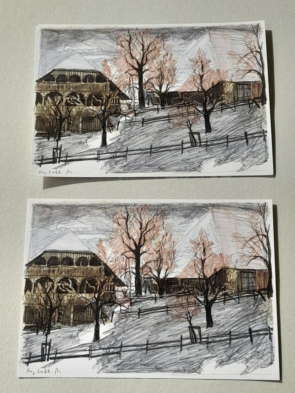 Grafiken & Lithographien: 2 x Fred Baumann Lithos – Gebraucht aus Thun von Treff.....e