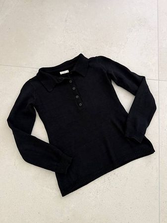 Strick-Poloshirt Gr. XS