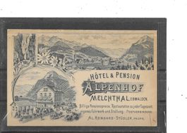 OW Melchthal Hotel Alpenhof (Litho,Werbekarte)