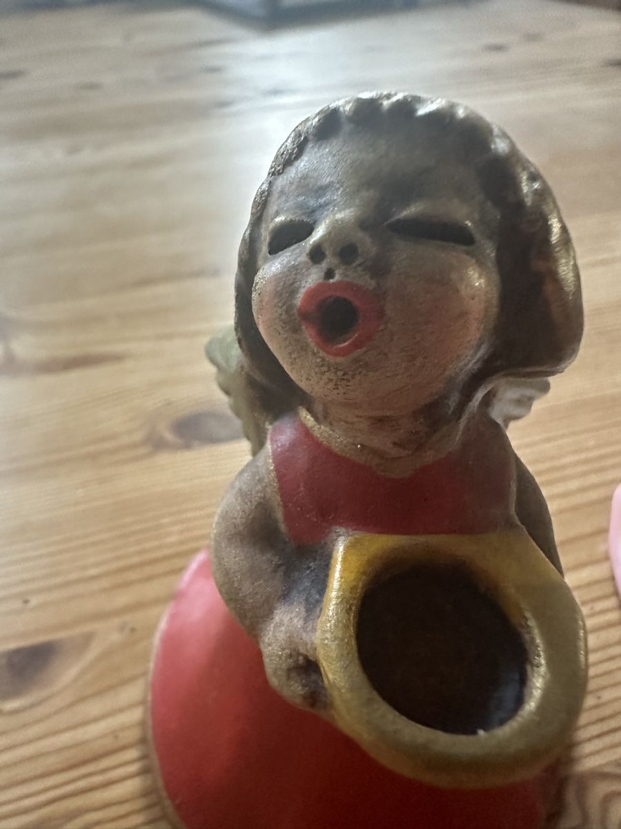 Statuette: 2x Bronzer Thuner Keramik Engel. – Usato da Schöfflisdorf venduto da Katrins02 4