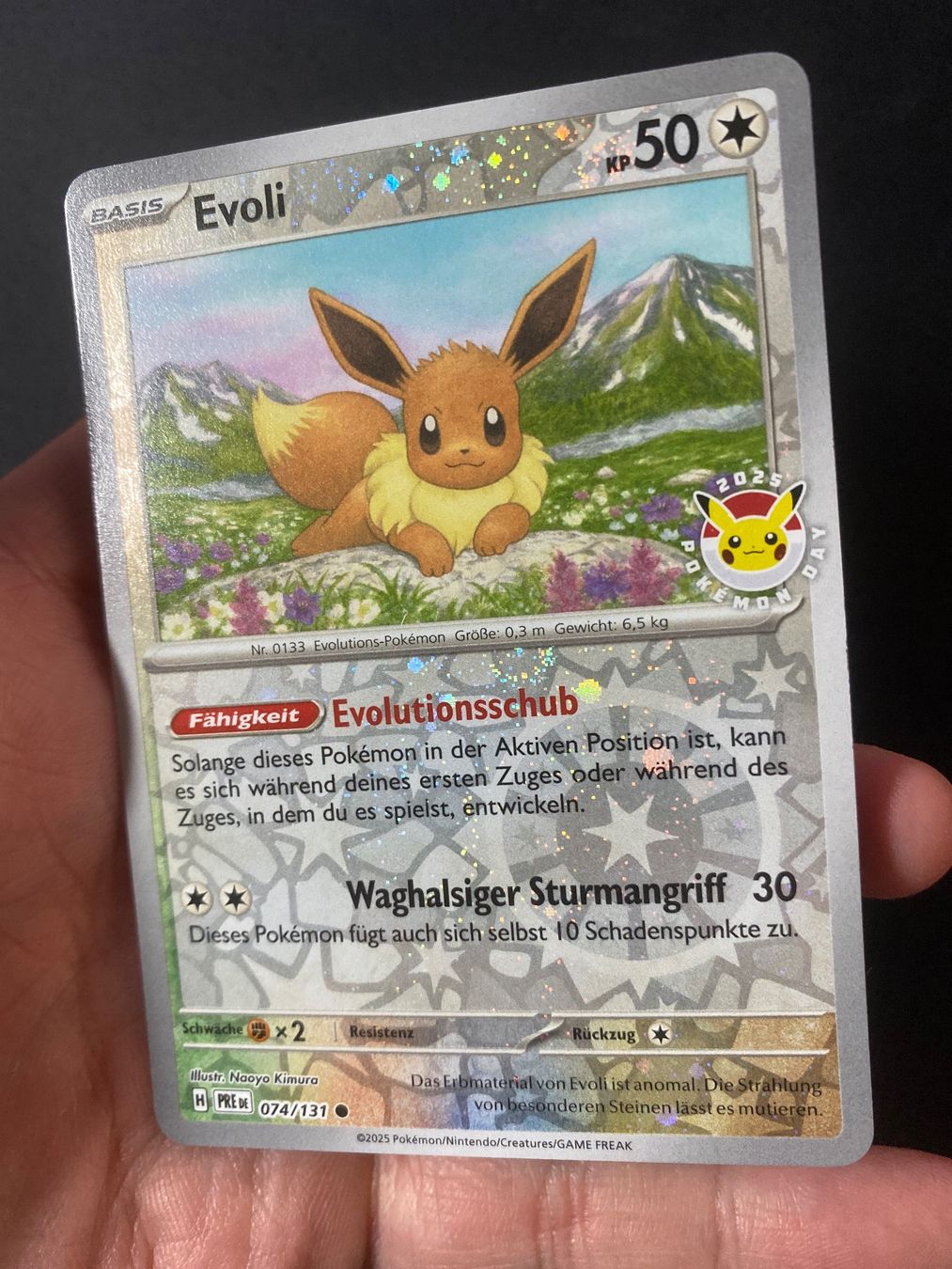 Pokémon Carte collezionabili: Evoli 74 Stamped Promo - Eevee - Prismatic Evolutions - DE – Nuovo (secondo la descrizione) da Hausen AG venduto da Shrade 1